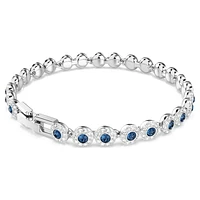 Una Angelic Tennis bracelet, Round cut, Blue