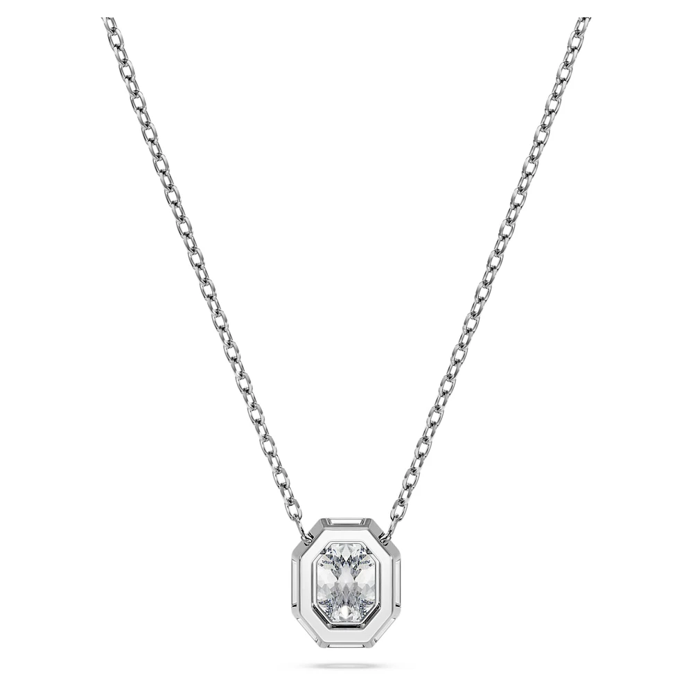 Octagon pendant, Lab-grown diamonds 0.5 ct tw, Octagon shape, 14K white gold by SWAROVSKI
