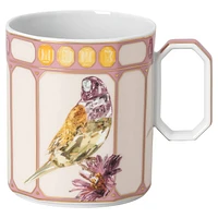 Idyllia mug, Porcelain, Crystal print motif, finch