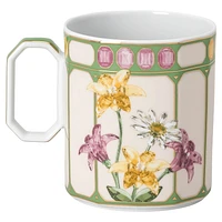 Idyllia mug, Porcelain, Crystal print motif, flycatcher