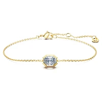 Octagon bracelet, Lab-grown diamonds 0.5 ct tw, Octagon shape, 14K yellow gold by SWAROVSKI