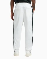 Armani Exchange - Regular fit trousers with contrasting band, Man, White, Size: