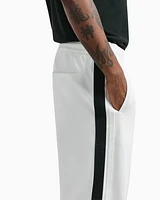 Armani Exchange - Regular fit trousers with contrasting band, Man, White, Size:
