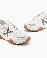 Armani Exchange - Chunky sneakers with logo, Woman, Beige, Size: