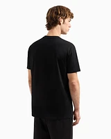 Armani Exchange - Regular fit T-shirt with blurred logo effect, Man, Black, Size: