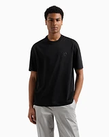 Armani Exchange - Regular fit T-shirt with print on the chest, Man, Black, Size: