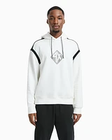 Armani Exchange - Hoodie with maxi logo on the chest, Man, White, Size: