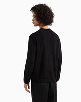 Armani Exchange - ASV Basic Crewneck Sweater, Man, Black, Size: