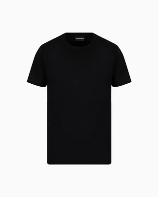 Emporio Armani - Mercerised-jersey T-shirt, Man, Black, Size: