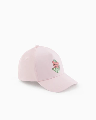 Emporio Armani - ASV baseball cap with Manga Bear Crew print, Boy, Pink, Size: