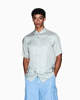 Armani Exchange - Patterned short-sleeved shirt, Man, Green, Size: