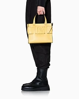 Armani Exchange - Medium tote bag with double handles and shoulder strap, Woman, Yellow, Size: TU