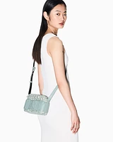 Armani Exchange - Camera case bag with contrasting detail, Woman, Green, Size: TU