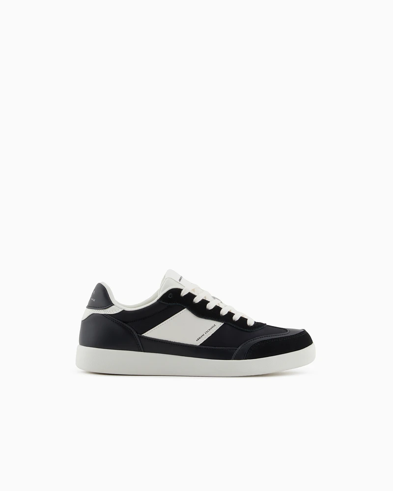 Armani Exchange - Sneakers with contrasting side band, Man, Black, Size: