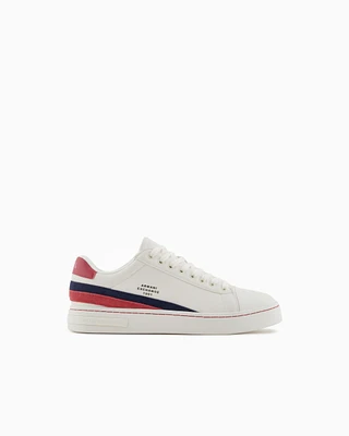 Armani Exchange - Sneakers with contrasting details on the back, Man, Red, Size: