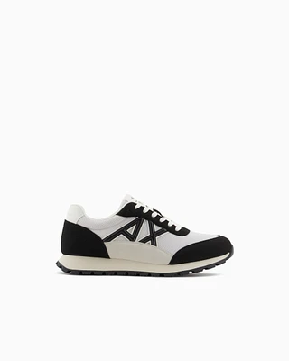Armani Exchange - Sneakers eco-suede, mesh and nylon, Man, Two-tone, Size: