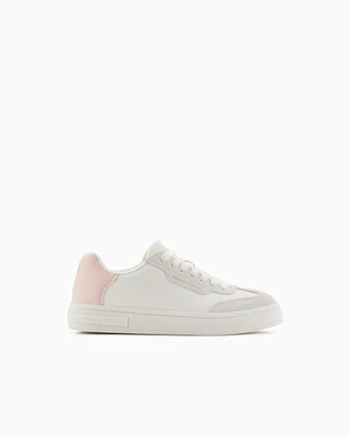 Armani Exchange - Sneakers with contrasting detail on the back, Woman, White, Size: