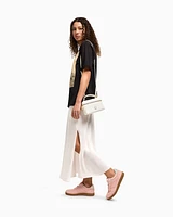 Armani Exchange - Suede Sneakers, Woman, Pink, Size: