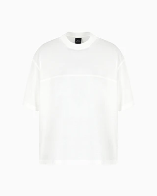 Armani Exchange - Mercerized cotton short-sleeved sweatshirt, Man, White, Size: XL