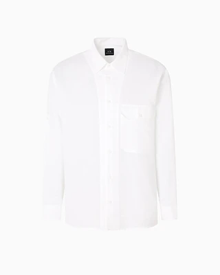 Armani Exchange - Casual Shirts, Man, White, Size: XXL