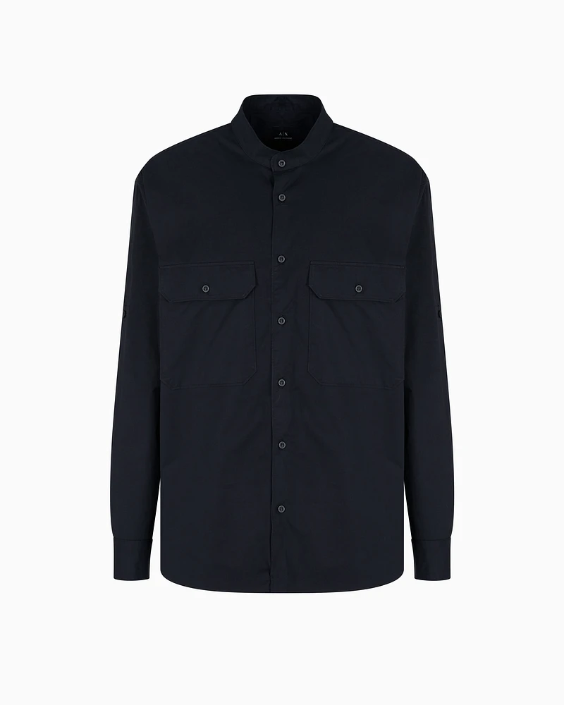 Armani Exchange - Comfort fit cotton shirt, Man, Black, Size: