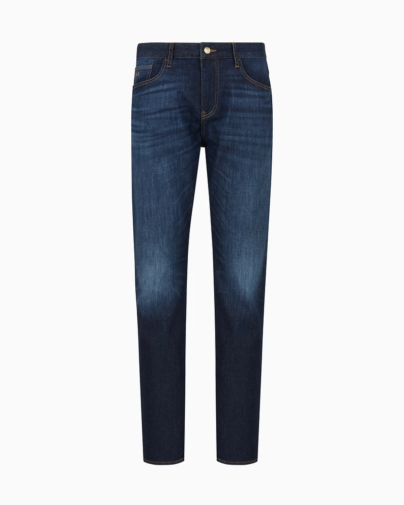 Armani Exchange - J13 slim fit jeans cotton denim, Man, Blue, Size: