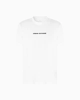 Armani Exchange - Regular fit T-shirt with logo print on the chest, Man, White, Size: