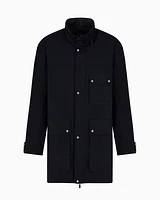 Armani Exchange - Trench with maxi pockets, Man, Navy Blue, Size: