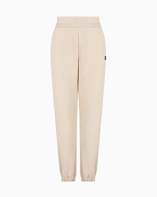 Armani Exchange - ASV Organic Cotton Blend Jogger Pants, Woman, Beige, Size: L