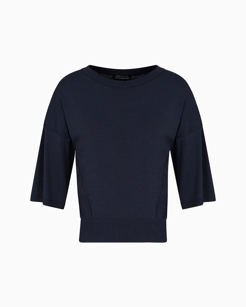 Armani Exchange - Jumpers, Woman, Navy Blue, Size: