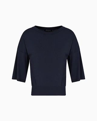 Armani Exchange - Jumpers, Woman, Navy Blue, Size:
