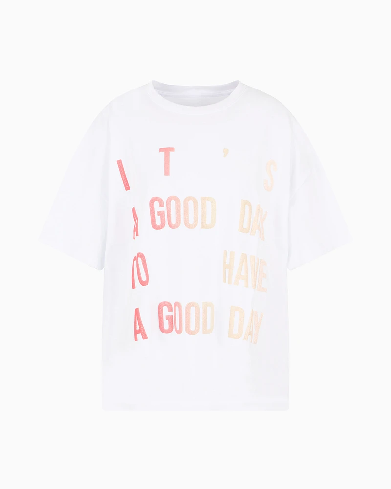 Armani Exchange - Good Day Boyfriend T-Shirt, Woman, White, Size: