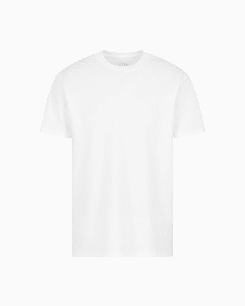 Armani Exchange - Mercerized cotton basic t-shirt, Man, White, Size: