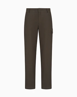Armani Exchange - Stretch Cotton Cargo Pants, Man, Green, Size: