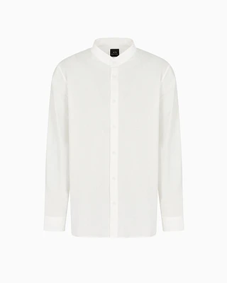 Armani Exchange - Regular fit shirt yarn dyed cotton, Man, White, Size:
