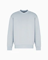 Armani Exchange - Crewneck cotton blend sweatshirt, Man, Grey, Size: