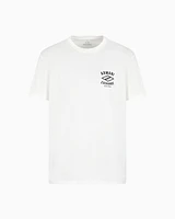 Armani Exchange - Regular fit T-shirt with central logo, Man, White, Size: