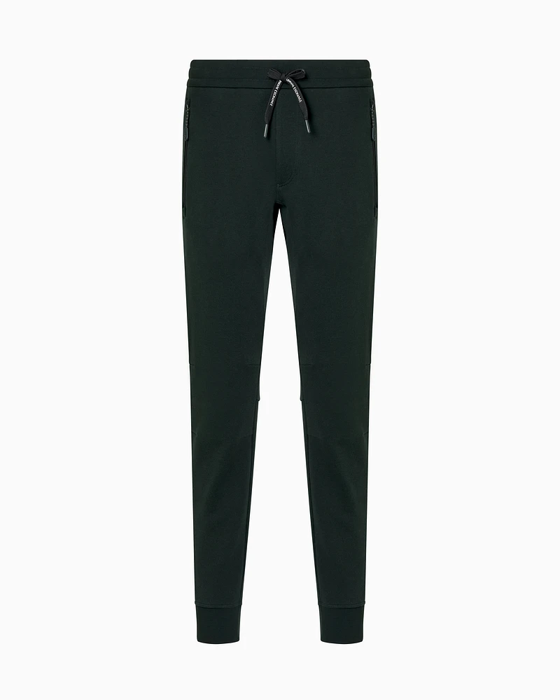 Armani Exchange - Soft yarn jogger pants with logo, Man, Green, Size: