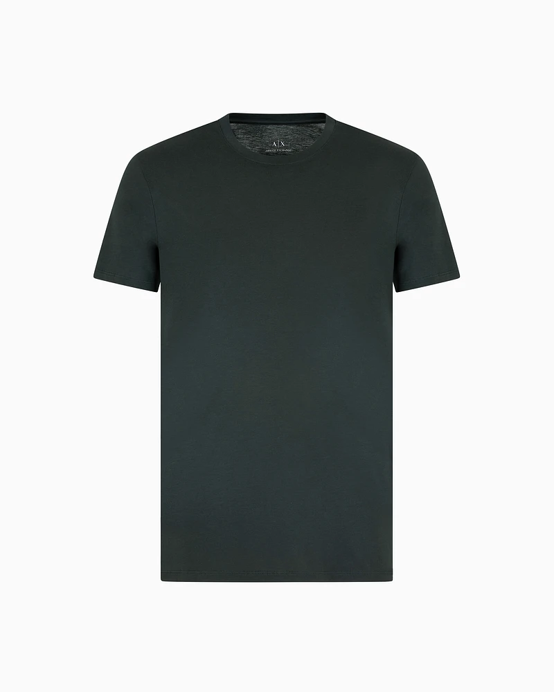 Armani Exchange - Slim fit Pima cotton T-shirt, Man, Green, Size: M