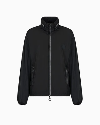 Armani Exchange - Full zip jacket with removable hood, Woman, Black, Size: