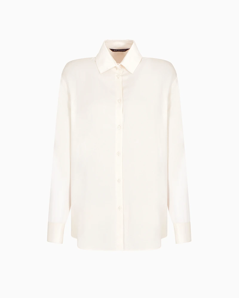 Armani Exchange - Viscose shirt, Woman, White, Size: