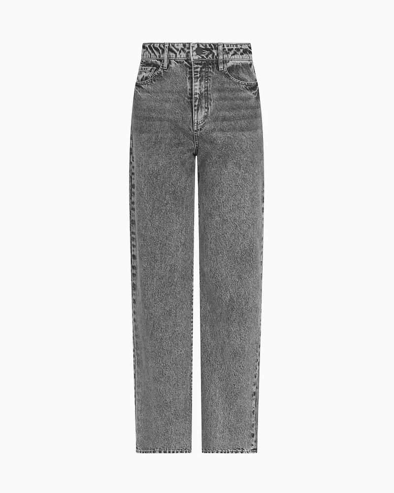 Armani Exchange - Relaxed fit jeans rigid denim, Woman, Blue, Size: