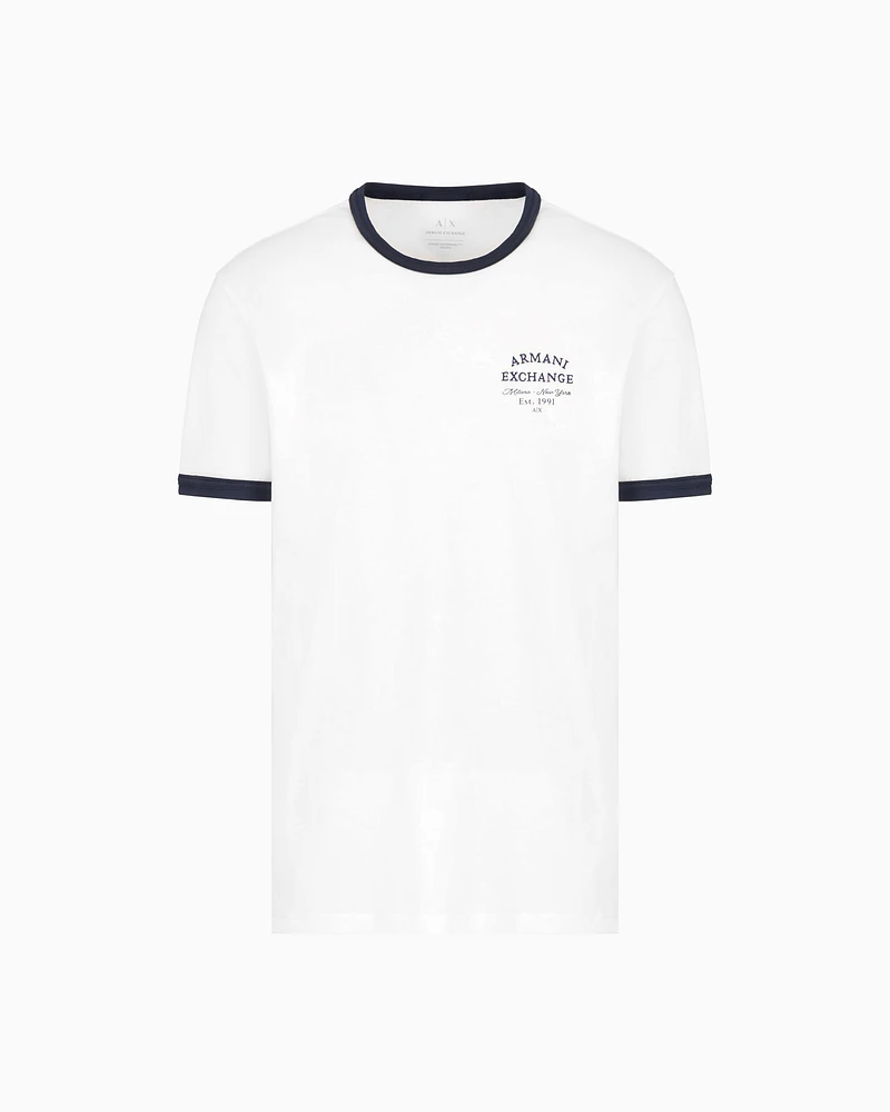 Armani Exchange - ASV Organic Cotton Regular Fit T-Shirt, Man, White, Size: