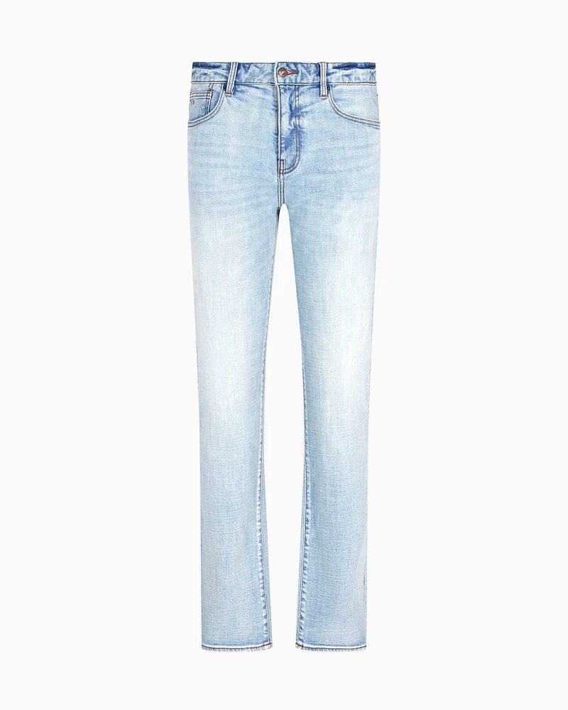 Armani Exchange - J13 slim fit jeans cotton denim, Man, Blue, Size: