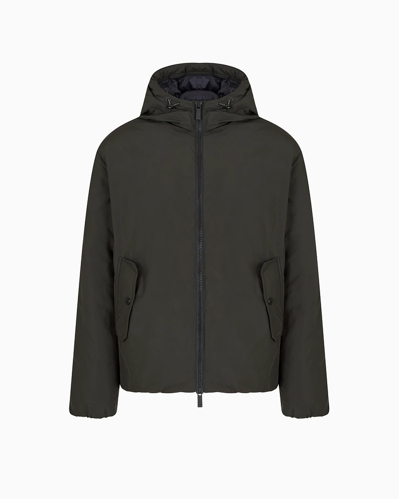 Armani Exchange - Padded jacket with hood, Man, Green, Size: