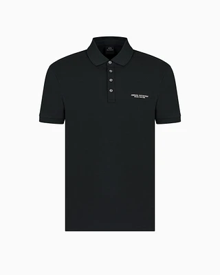 Armani Exchange - Polo shirt in Milan/New York jersey, Man, Green, Size: XS