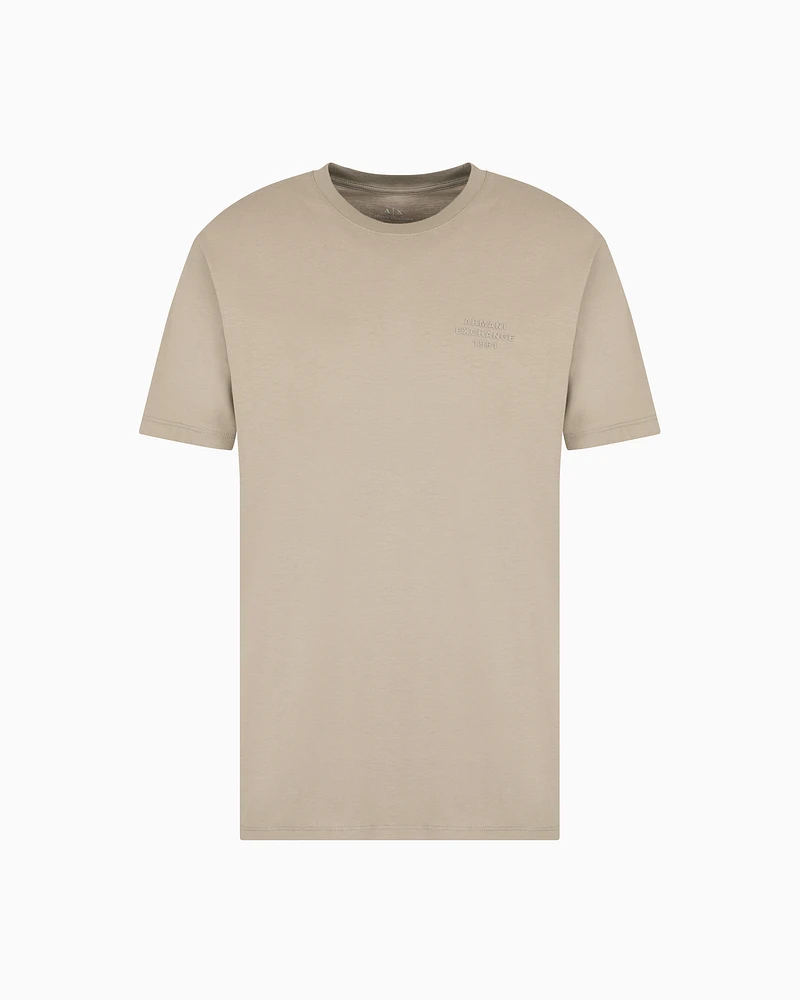 Armani Exchange - Regular fit basic t-shirt, Man, Beige, Size: M