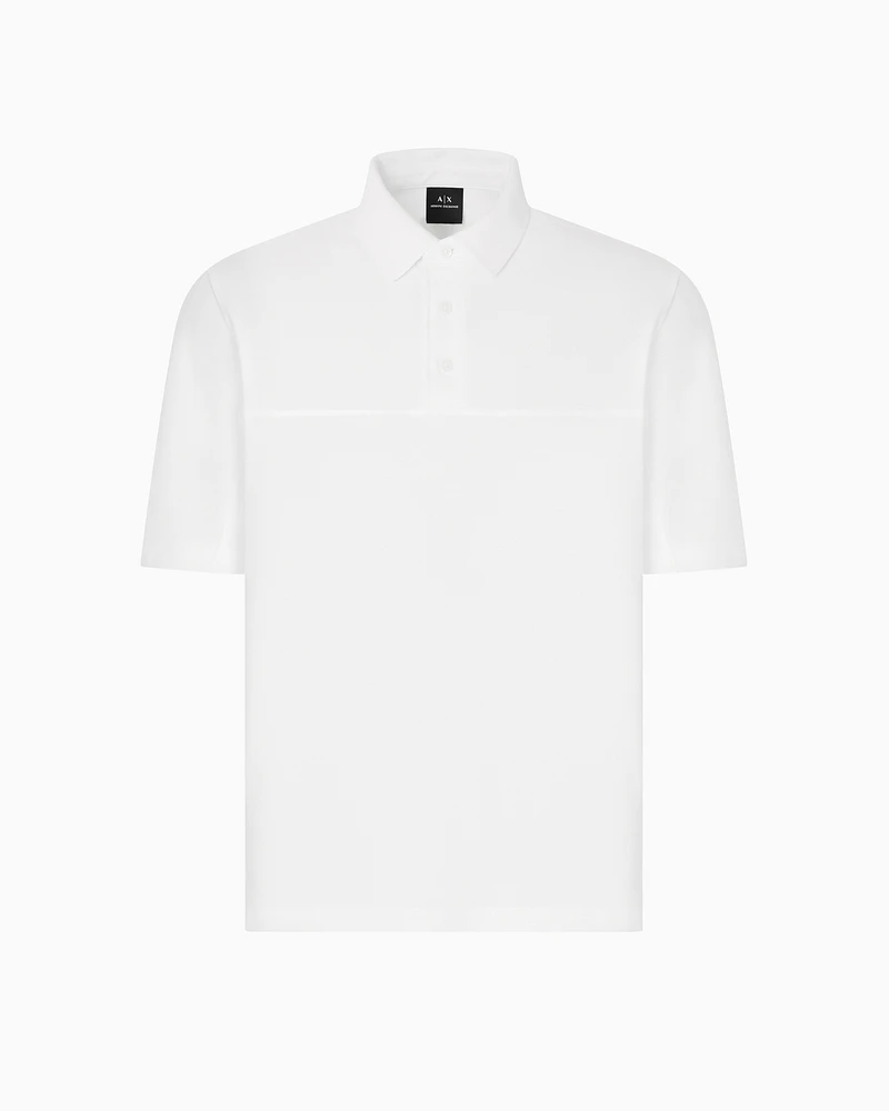 Armani Exchange - Regular fit pique polo, Man, White, Size: