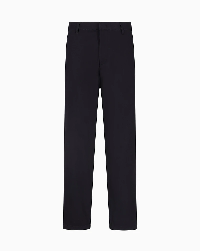 Armani Exchange - Classic Trousers, Man, Navy Blue, Size: