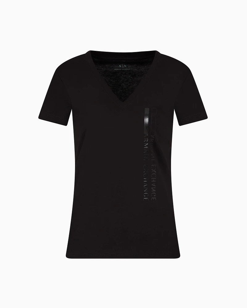 Armani Exchange - Slim Fit T-Shirts, Woman, Black, Size: